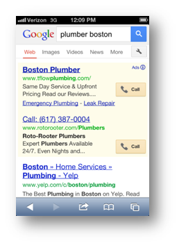 Call Extensions PPC Adwords